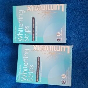 Lumineux 2 Boxes Whitening Strips 42 strips / 21 treatments each New Sealed